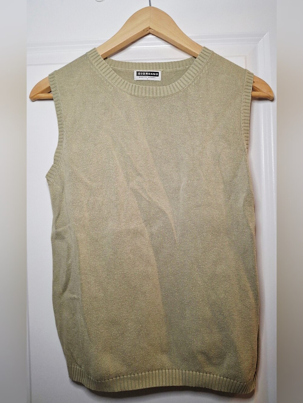 Vintage 90s Giordano Cotton Sleeveless Sweater/Vest (L)